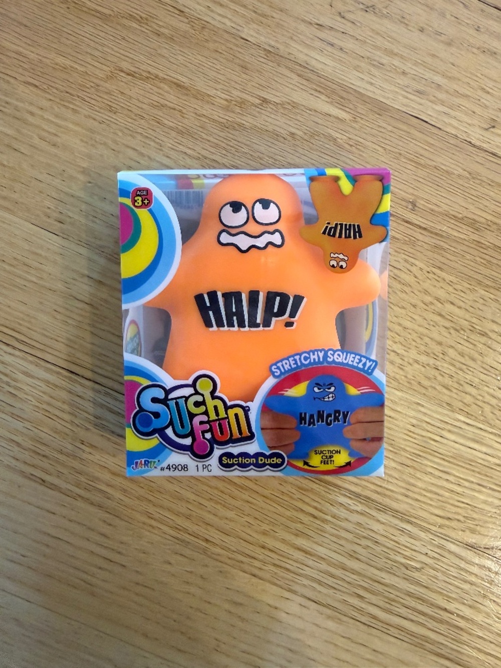 Halp! Squeeze Toy Such Fun Suction Dude Stretchy Stress Toy